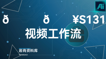 🍊 🔥S131视频工作流-岩肖