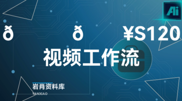 🍊 🔥S120视频工作流-岩肖