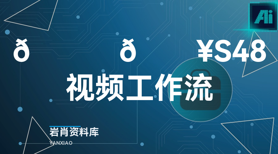 🍊 🔥S48视频工作流-岩肖